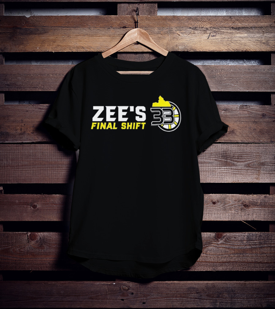 Zee's Final Shift 33 Boston Bruins Zdeno Chara T-Shirt