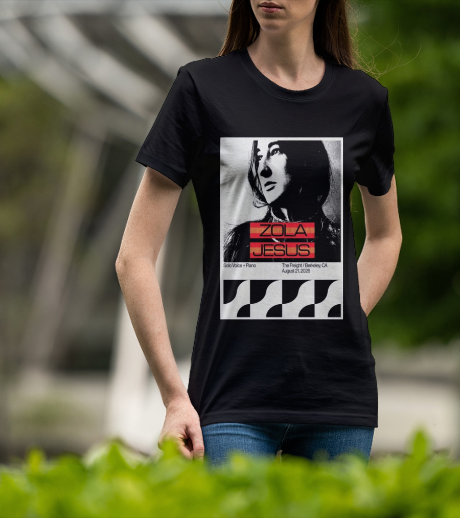 Zola Jesus Solo Voice Piano The Freight Berkeley CA August 21 2026 T-Shirt