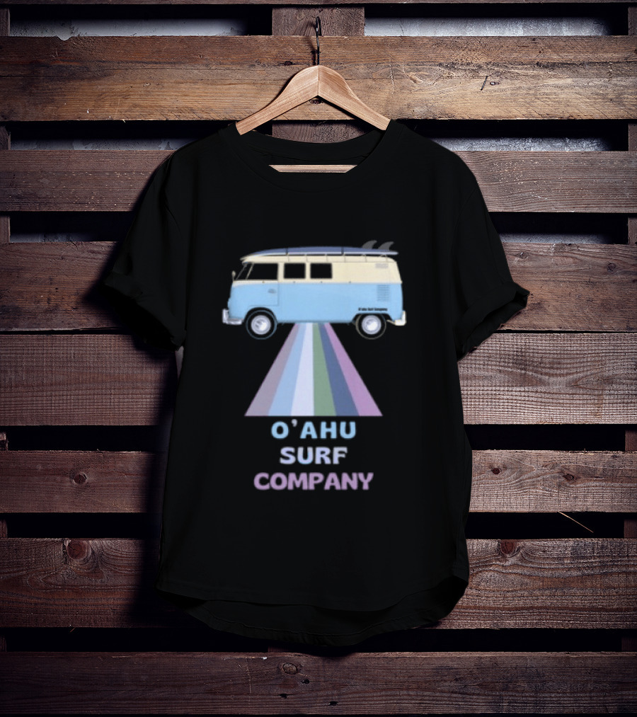 Oahu Surf Company Vintage Surf Bus Hawaiian Islands T-Shirt