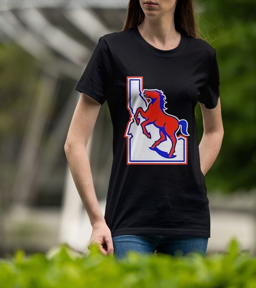 Boise State Broncos Idaho State Horse T-Shirt