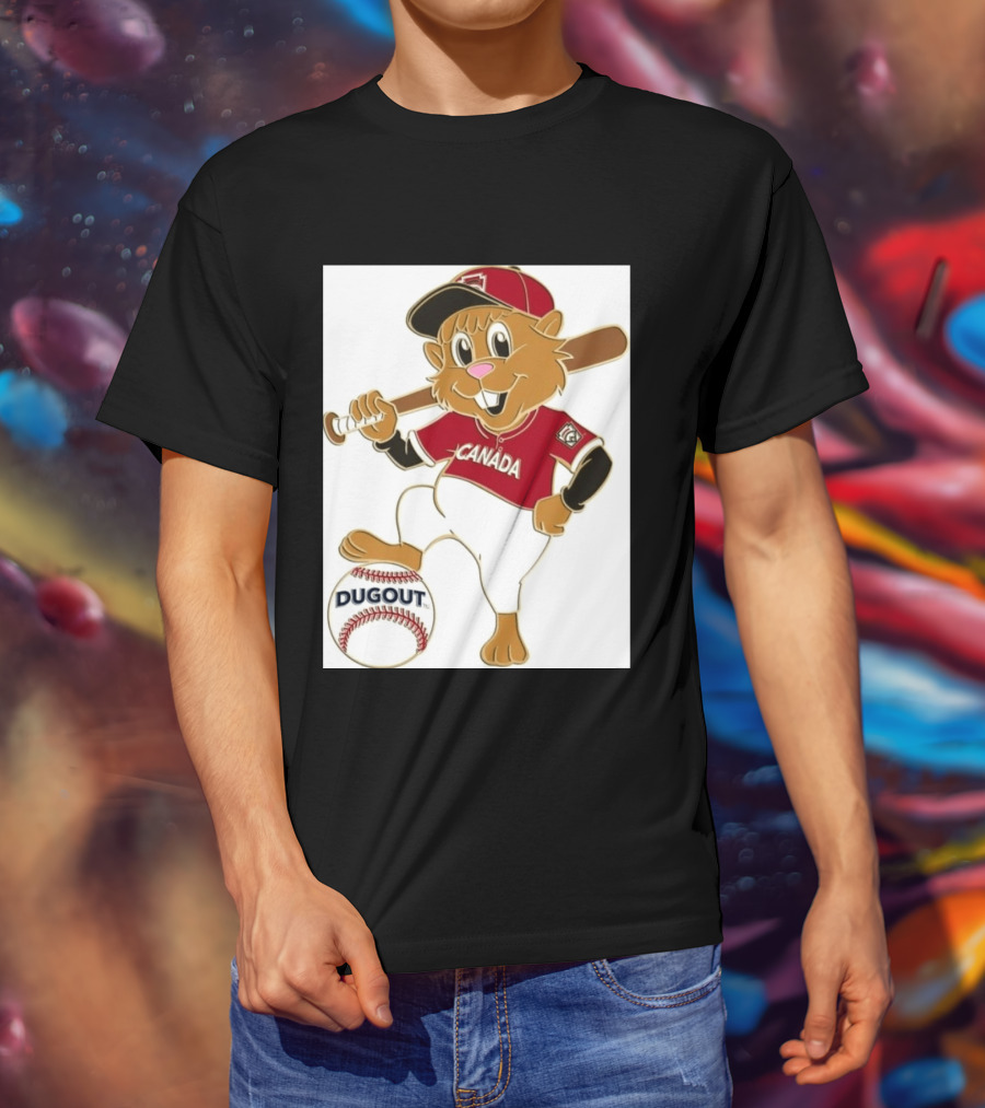 Canada Little League Beaver Baseball Dugout Pin T-Shirt