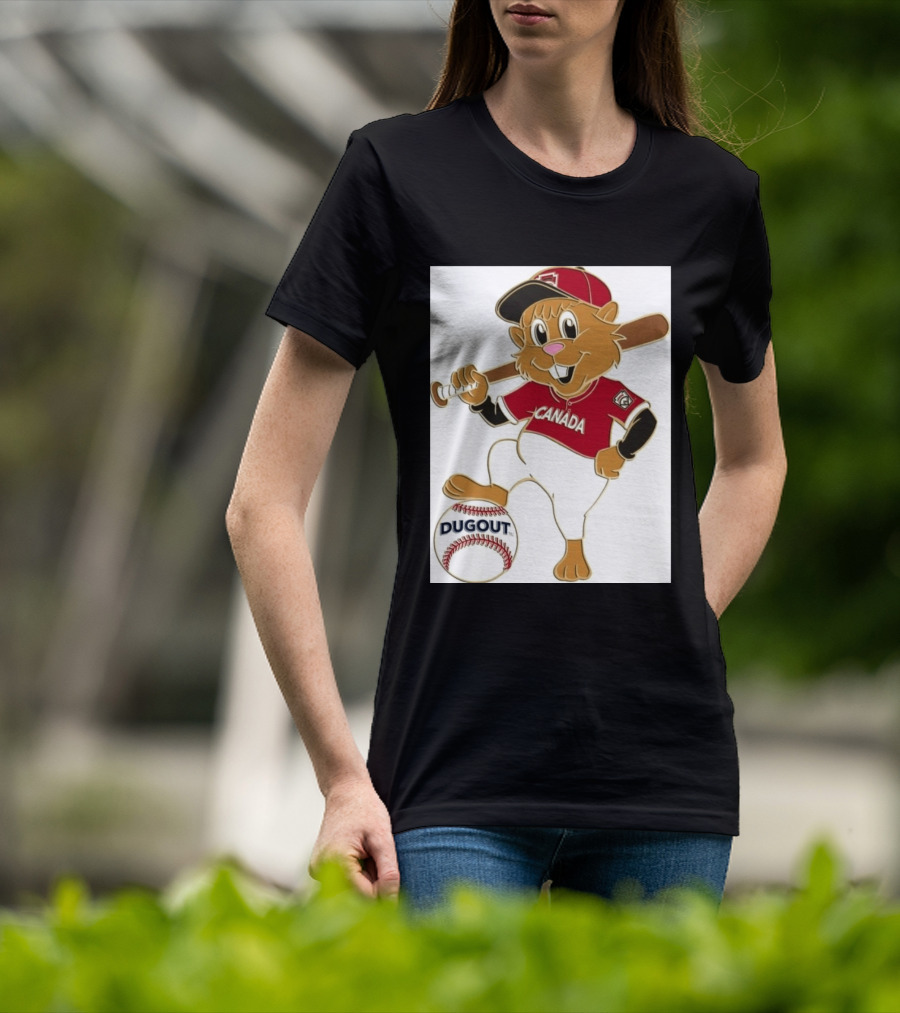 Canada Little League Beaver Baseball Dugout Pin T-Shirt