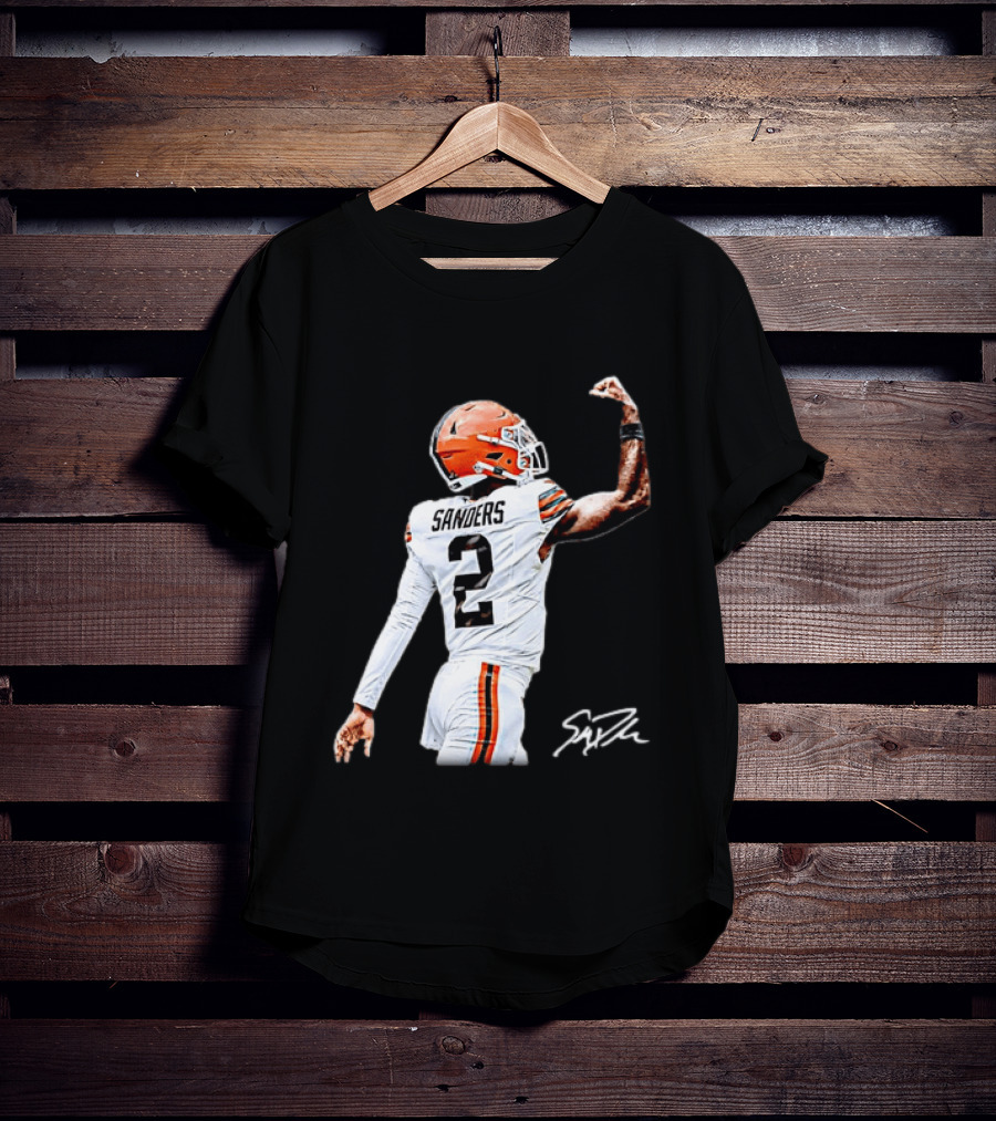 Sanders Number 2 Miami Dolphins Player Celebration T-Shirt