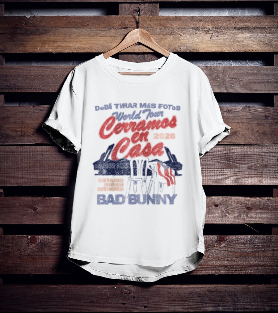 Debi Tirar Mas Fotos World Tour Bad Bunny 2022 Tour Series T-Shirt