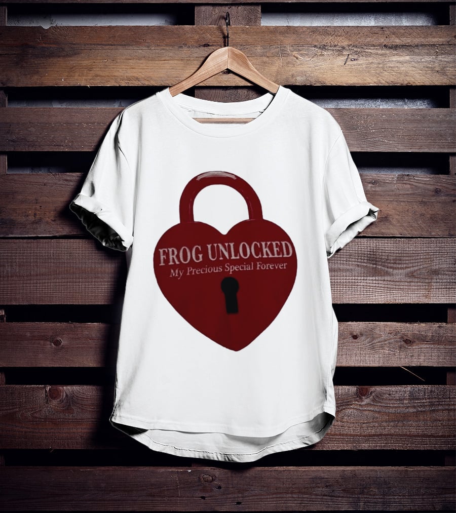 Frog Unlocked Heart Lock My Precious Special Forever T-Shirt