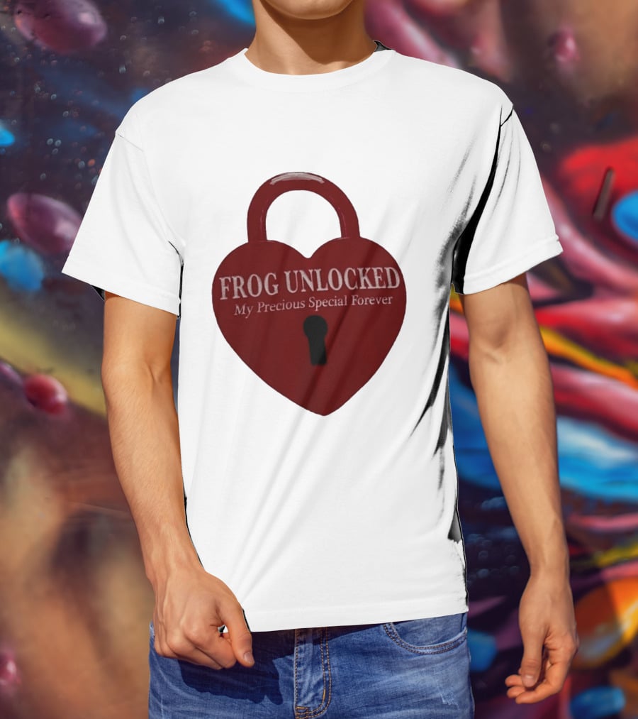 Frog Unlocked Heart Lock My Precious Special Forever T-Shirt