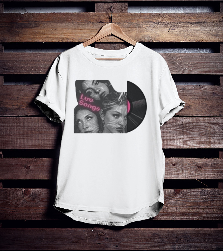 Triple Charm Vinyl Record Luv Songs T-Shirt
