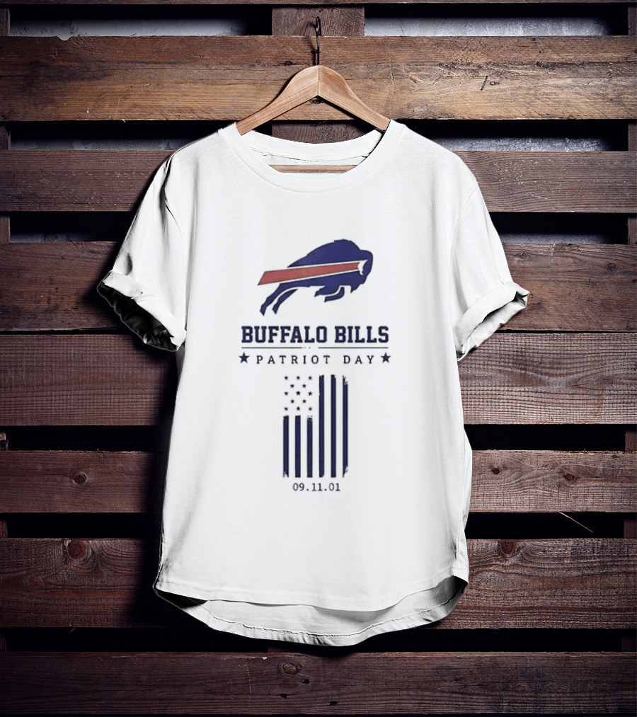 Buffalo Bills Patriot Day 09 11 01 Flag T-Shirt