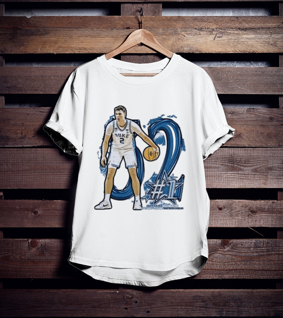 Duke Basketball Cooper Flagg Draft Number One Dallas Mavericks T-Shirt