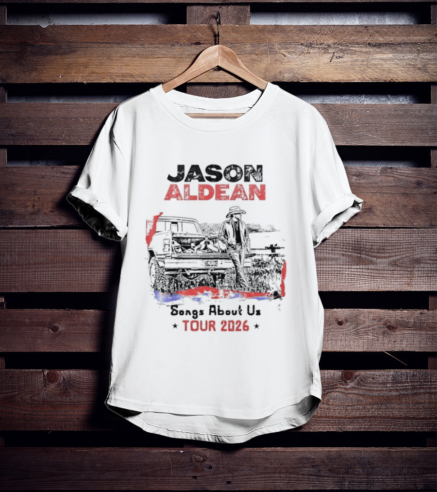 Jason Aldean Songs About Us Tour 2026 Country Music Scenic T-Shirt