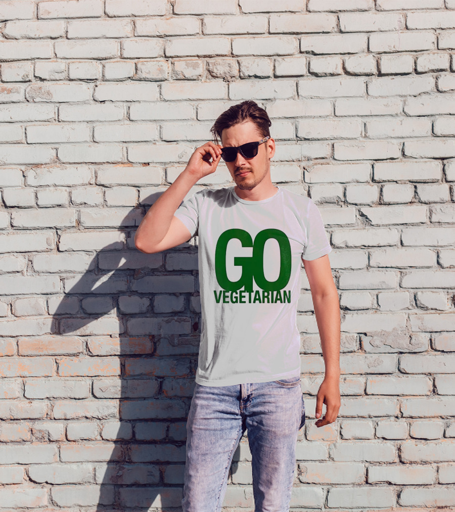 Justice Hamburgers Are Made Of What Go Vegetarian Cow T-Shirt