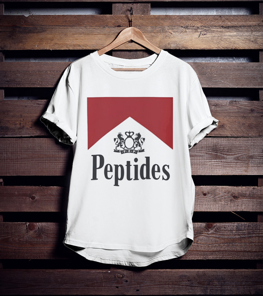 Peptides Regal Crest And Red Banner T-Shirt
