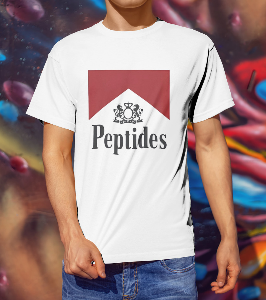 Peptides Regal Crest And Red Banner T-Shirt