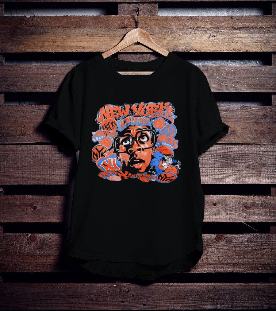 Spike Lee New York Knicks NBA Basketball Retro Graffiti T-Shirt