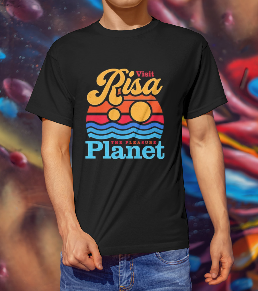 Visit Risa The Pleasure Planet Sci Fi Space Travel Adventure T-Shirt