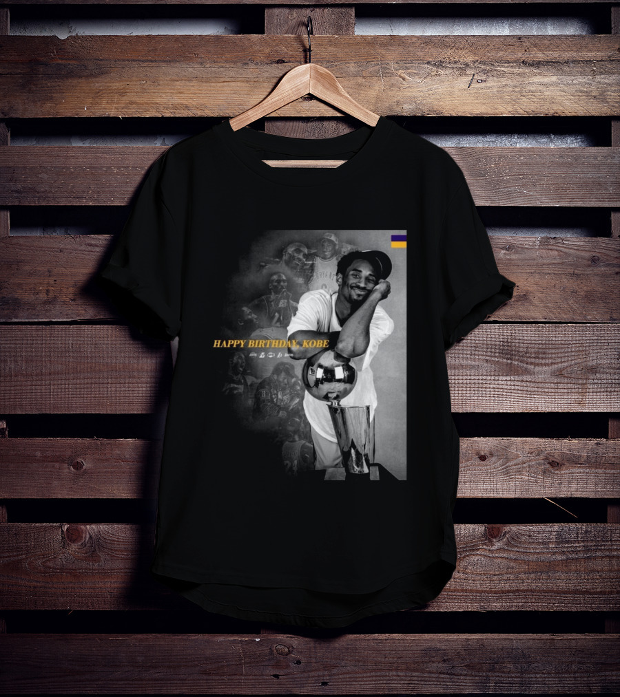 Legend Laker Happy Birthday Kobe Iconic Moments And Achievements T-Shirt