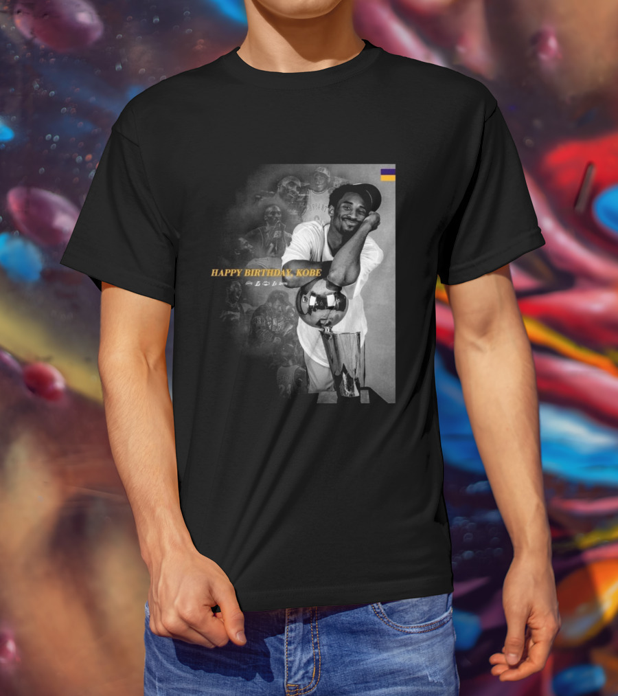Legend Laker Happy Birthday Kobe Iconic Moments And Achievements T-Shirt