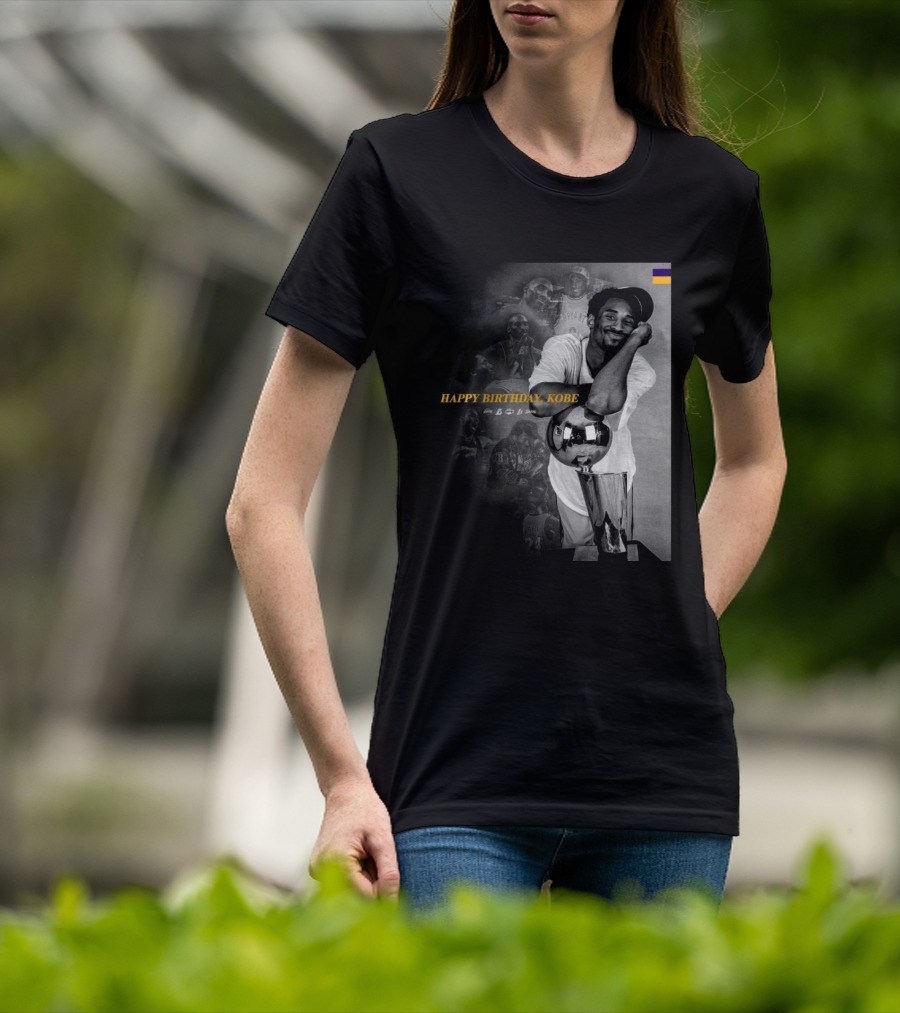 Legend Laker Happy Birthday Kobe Iconic Moments And Achievements T-Shirt