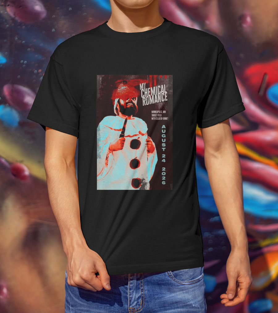 My Chemical Romance Minneapolis MN Target Field August 24 2026 With Sleater Kinney T-Shirt