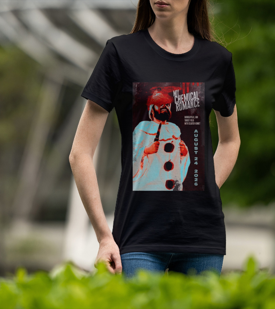 My Chemical Romance Minneapolis MN Target Field August 24 2026 With Sleater Kinney T-Shirt