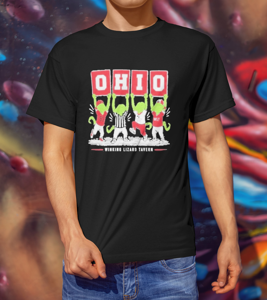 Ohio Winking Lizard Tavern Football Celebration T-Shirt