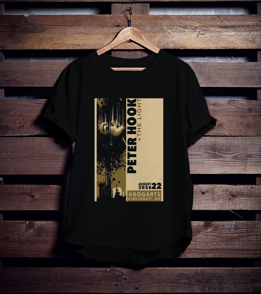 Peter Hook And The Light Live At Bogarts Cincinnati 2026 T-Shirt