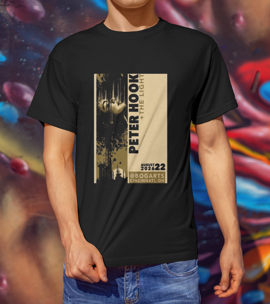 Peter Hook And The Light Live At Bogarts Cincinnati 2026 T-Shirt