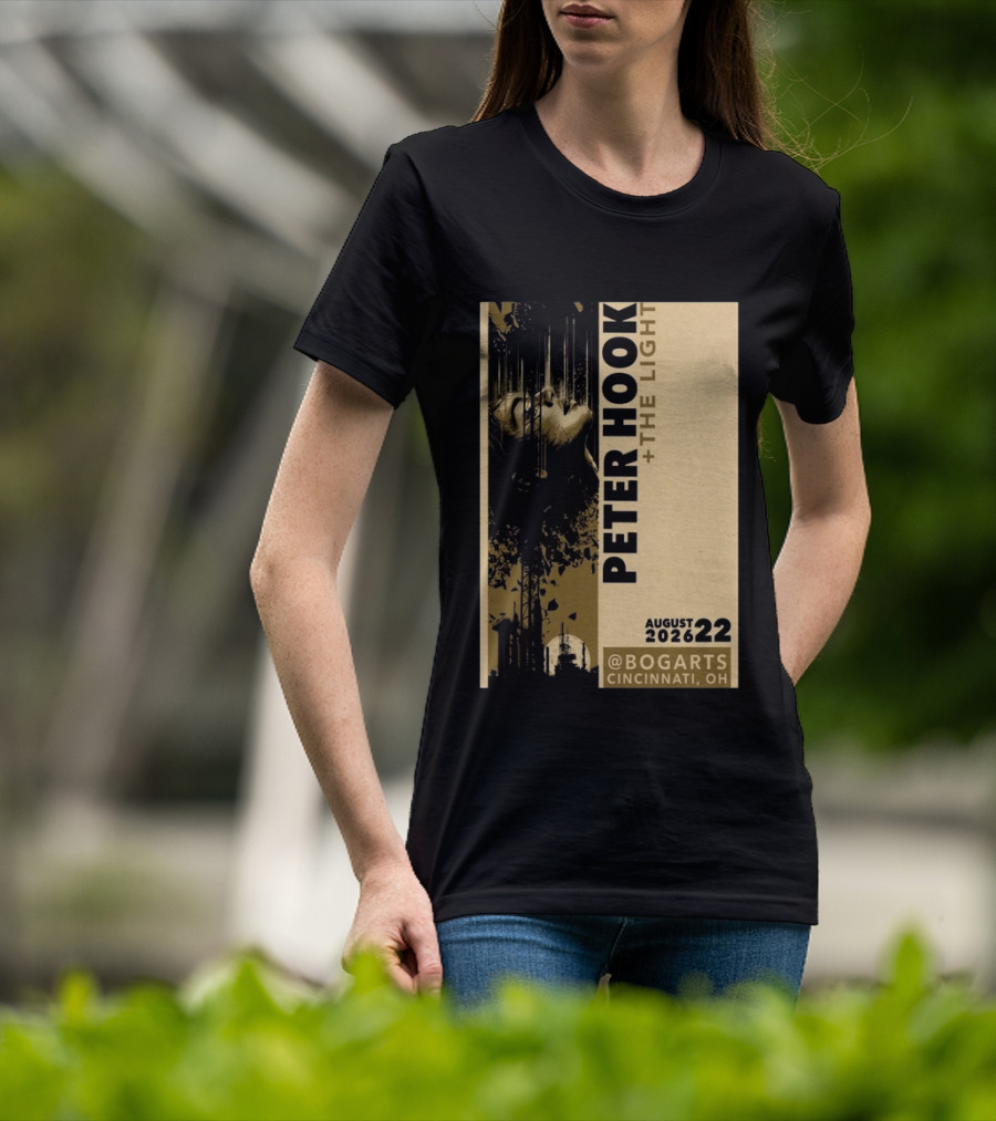 Peter Hook And The Light Live At Bogarts Cincinnati 2026 T-Shirt