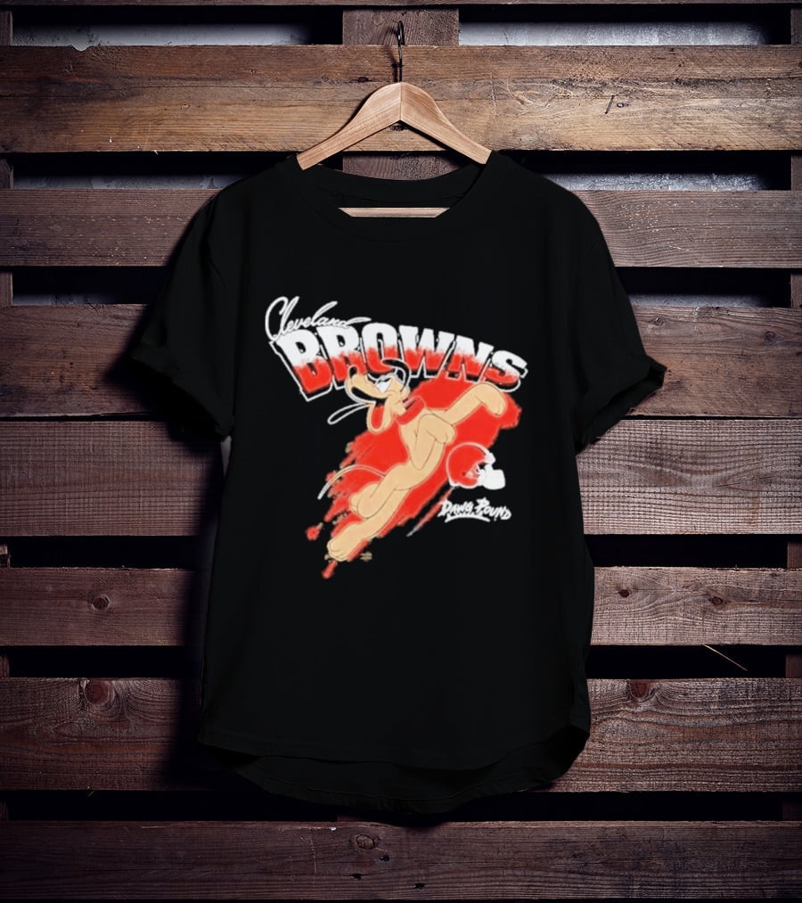 Disney Marvel Collection Pluto Cleveland Browns Collaboration T-Shirt