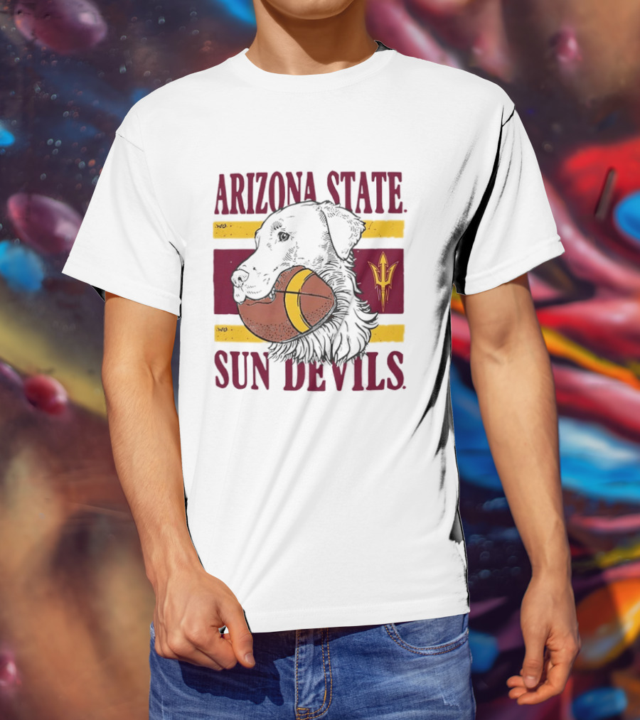 Arizona State Sun Devils Dog Football Team Spirit T-Shirt