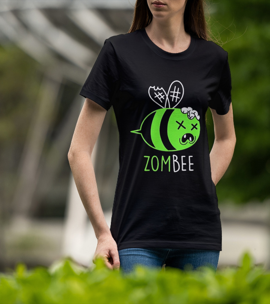 Zombee Brainy Undead Insect Horror Bee T-Shirt