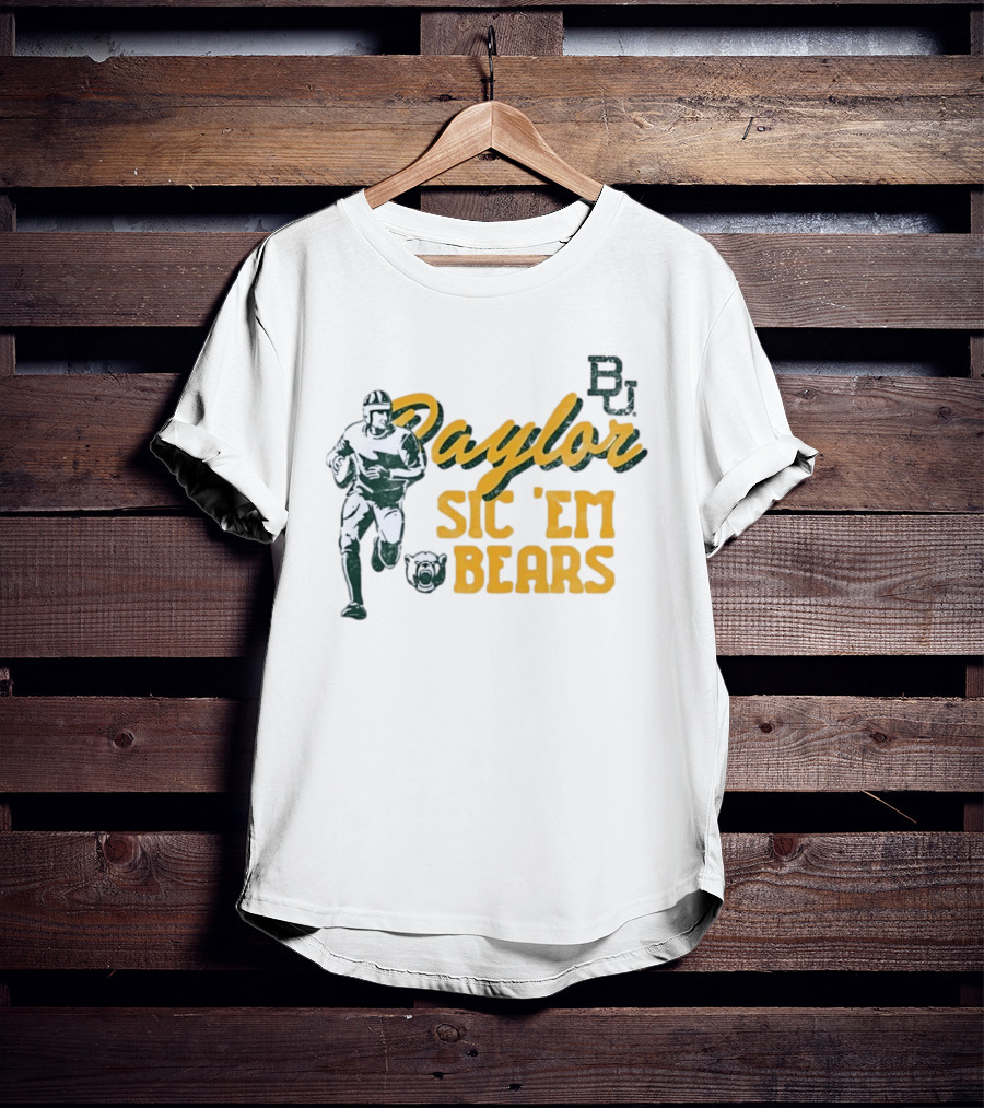 Baylor Bears Sic 'Em BU Football Eighteen Forty Five T-Shirt