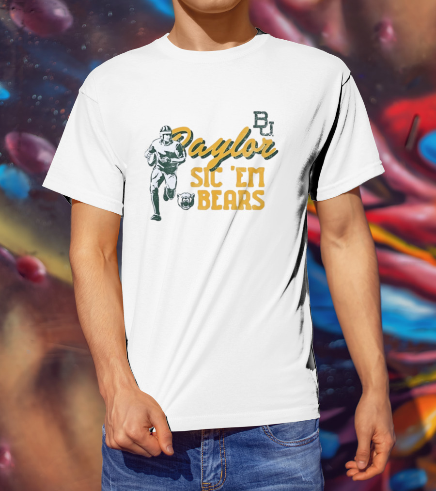 Baylor Bears Sic 'Em BU Football Eighteen Forty Five T-Shirt