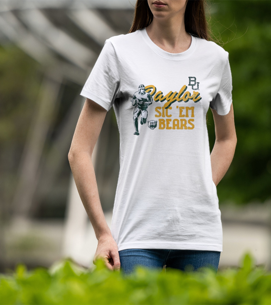 Baylor Bears Sic 'Em BU Football Eighteen Forty Five T-Shirt