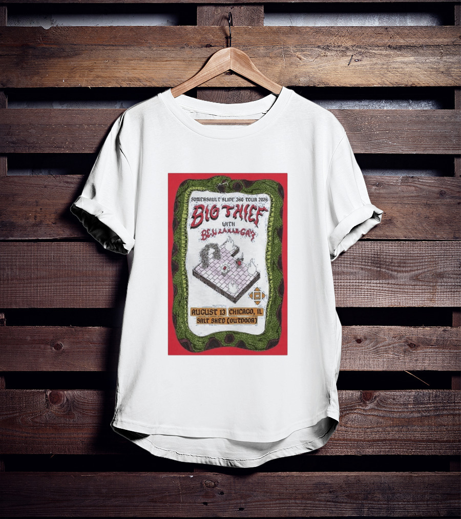 Somersault'slide 360 Tour 2026 Big Thief With Ben Lamar Gay August 13 Chicago Salt Shed Outdoor T-Shirt