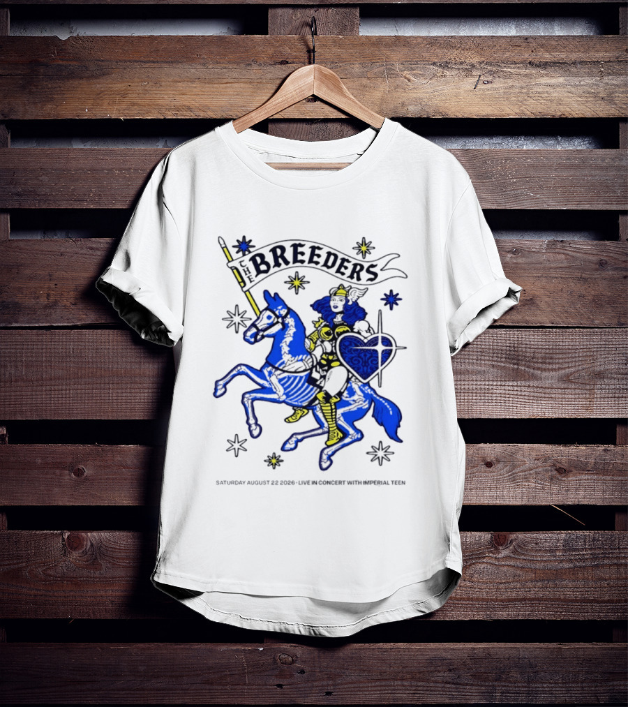 Saturday August 22 2026 The Breeders Live In Concert With Special Guest Imperial Teen T-Shirt