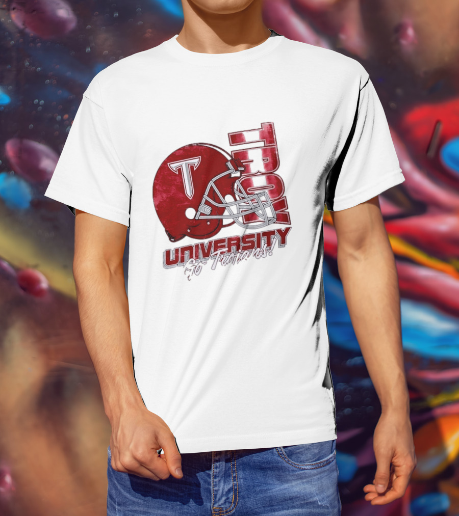 Troy Trojans University Go Trojans Football Helmet T T-Shirt