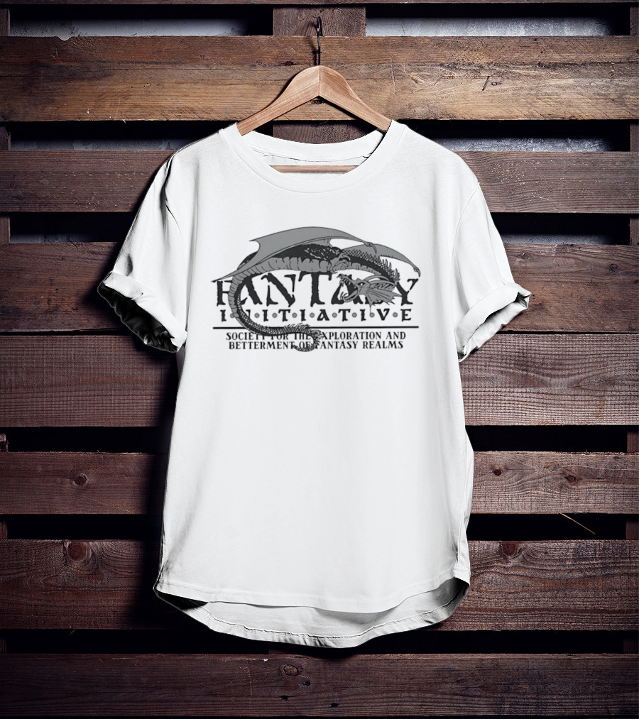 Fantasy Initiative Society For The Exploration And Betterment Of Fantasy Realms Dragon T-Shirt