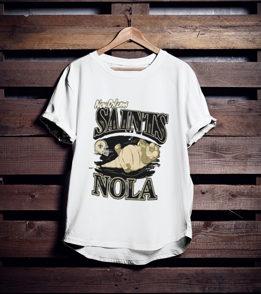 New Orleans Saints NOLA Disney Character Football T-Shirt