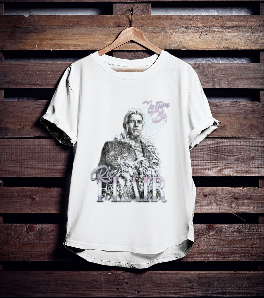Ric Flair Nature Boy Classic Wrestling Style Black And White T-Shirt