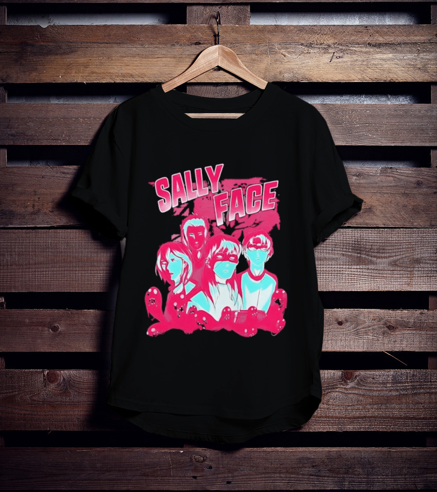 Sally Face Characters Group Indie Game Sal Fisher T-Shirt