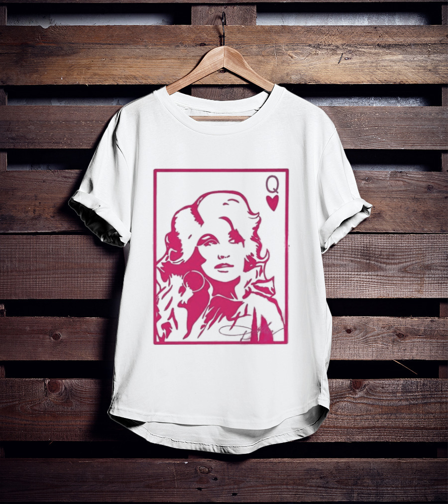Dolly Parton Queen Of Hearts Playing Card Country Music T-Shirt