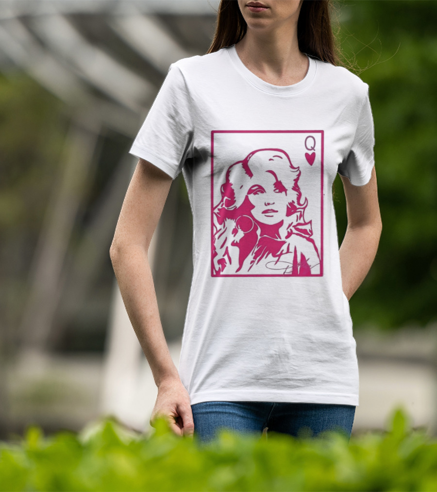 Dolly Parton Queen Of Hearts Playing Card Country Music T-Shirt
