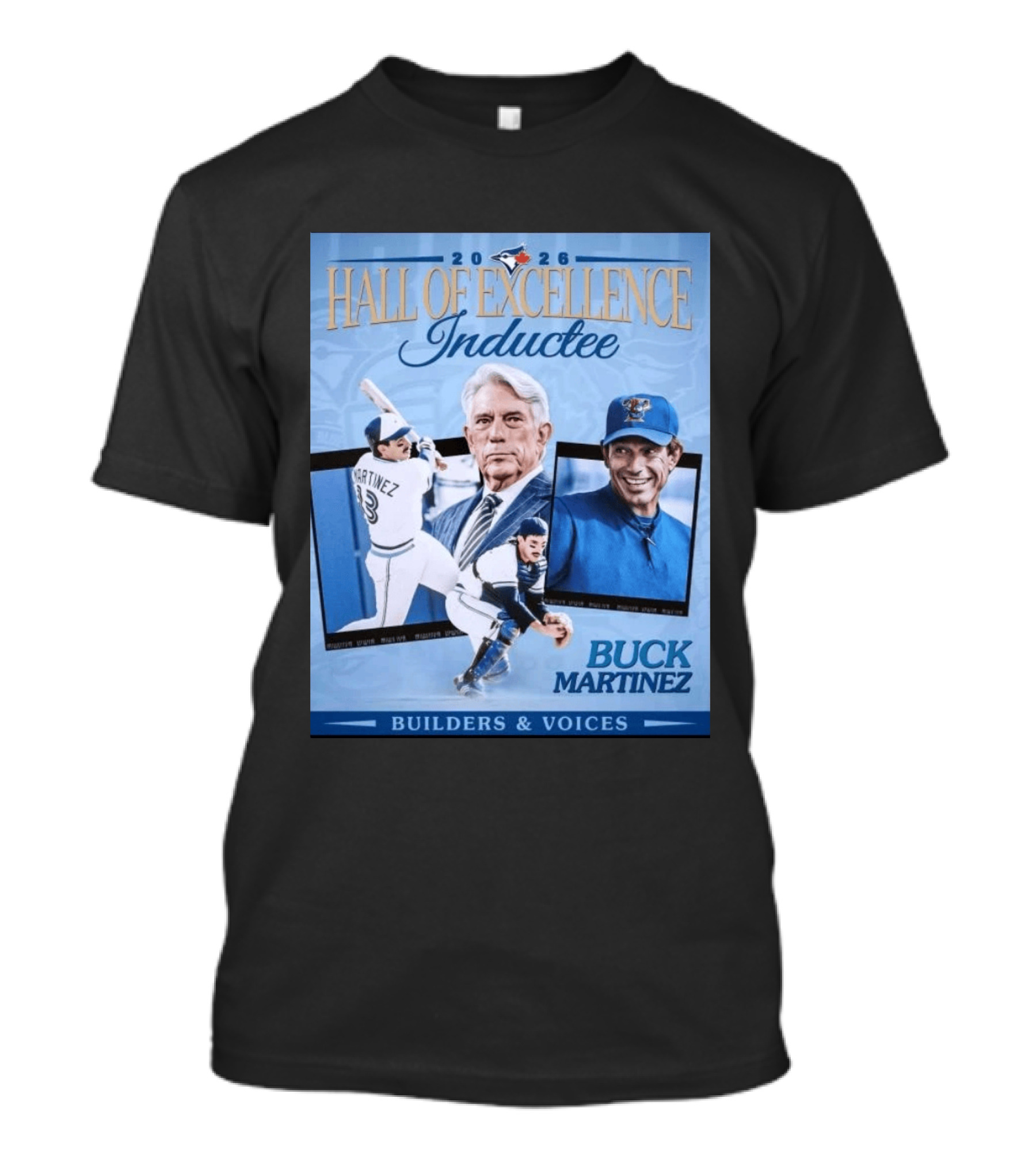 2026 Hall Of Excellence Inductee Buck Martinez Builders & Voices T-Shirt