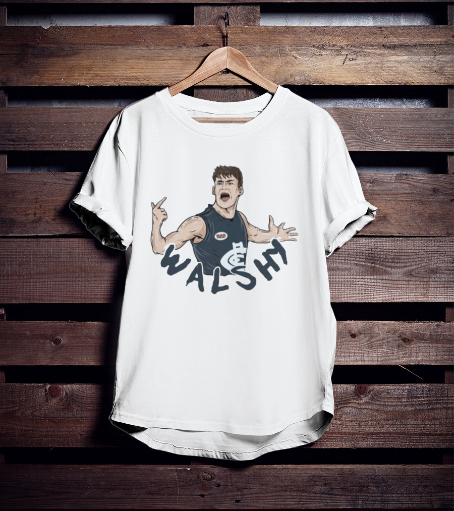 Sam Walsh Walshy Carlton FC Football Player Action Pose T-Shirt
