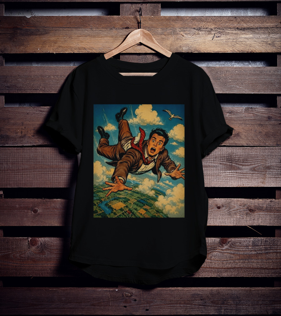 Musicians Of Threads Comic Superhero Falling Sky Adventure T-Shirt