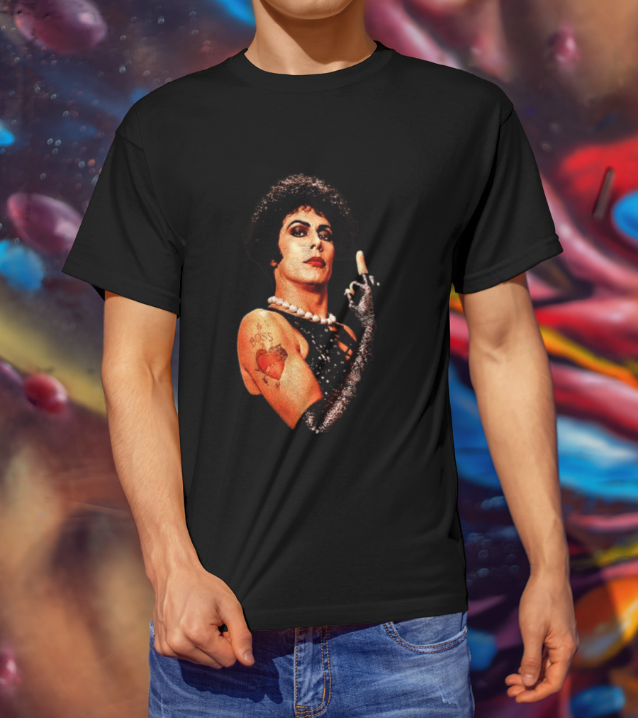 Dr Frank N Furter Rocky Horror Picture Show Boss Heart Tattoo T-Shirt