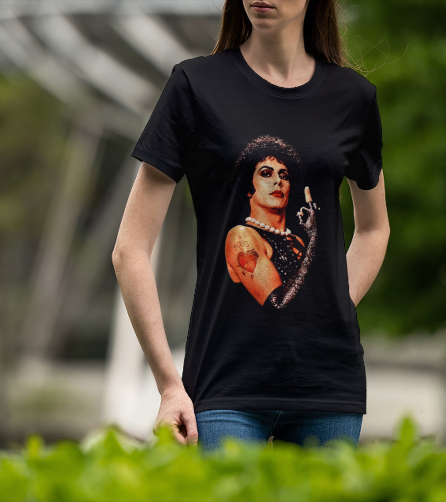 Dr Frank N Furter Rocky Horror Picture Show Boss Heart Tattoo T-Shirt