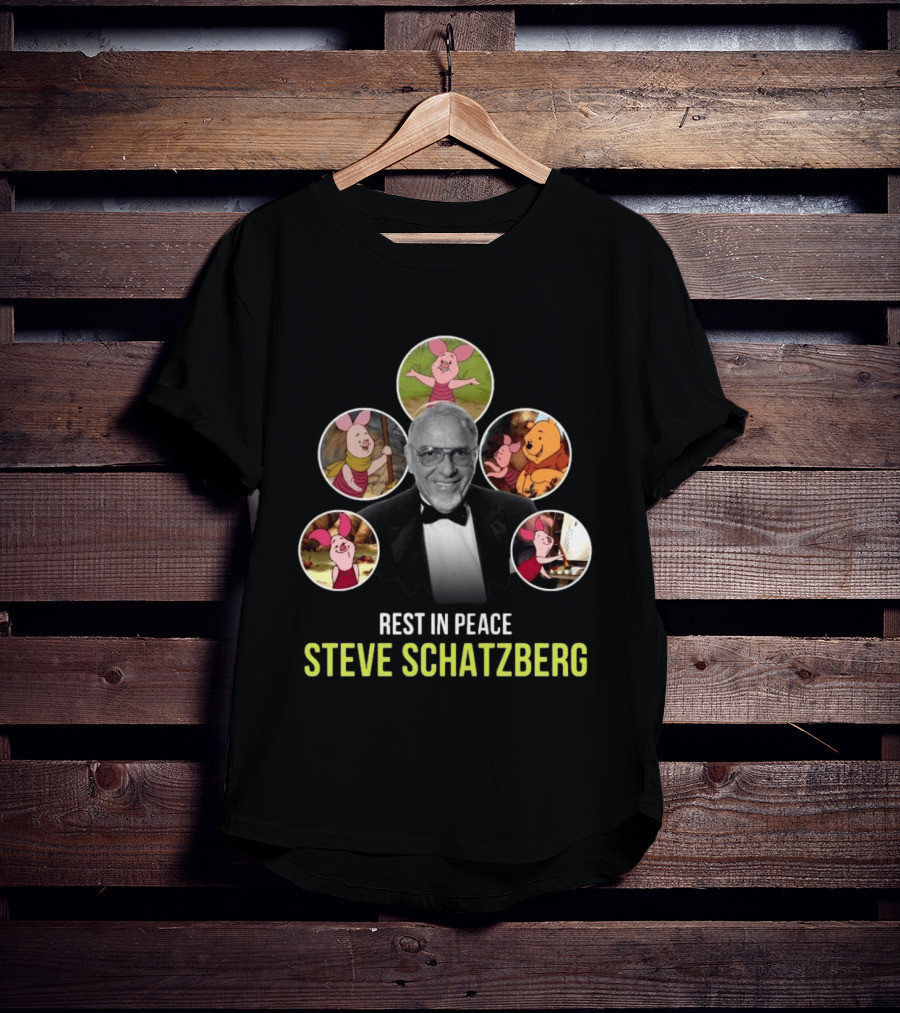 Rest In Peace Steve Schatzberg The Beloved Voice Of Piglet With Classic Piglet Images T-Shirt