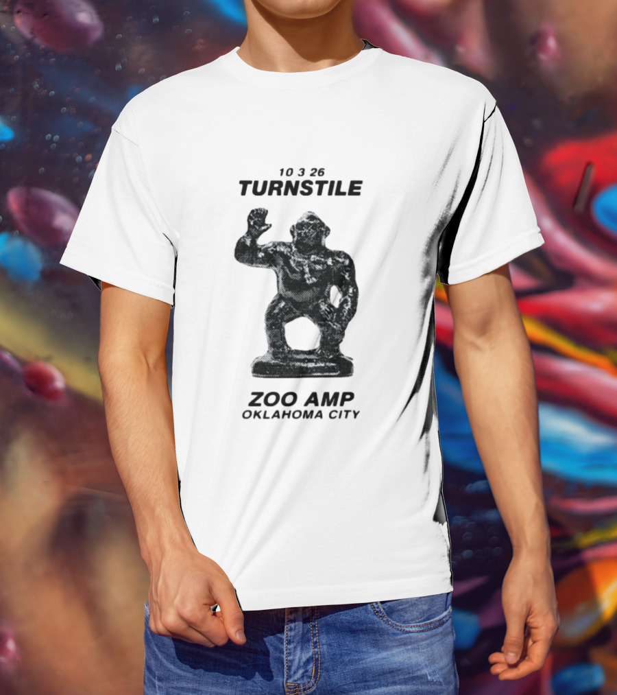 10326 Turnstile Zoo Amp Oklahoma City Gorilla Statue T-Shirt